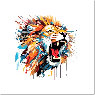 Lion Animal Freedom World Wildlife Wonder Abstract Posters and Art